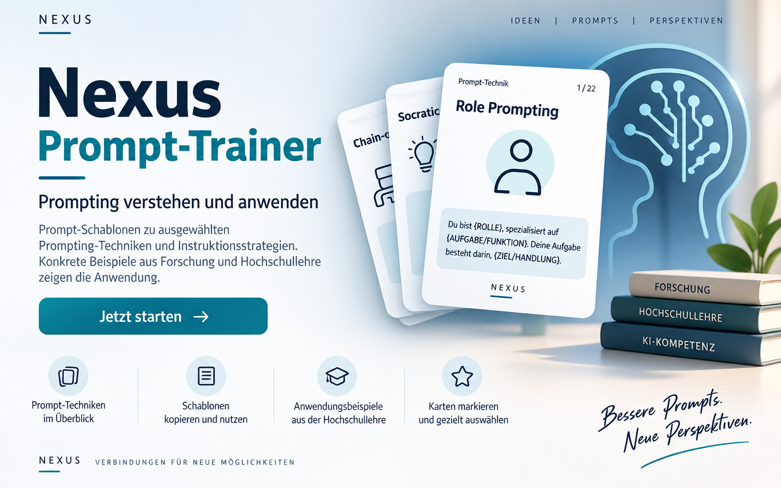 Nexus Prompt-Trainer: Prompting verstehen und anwenden