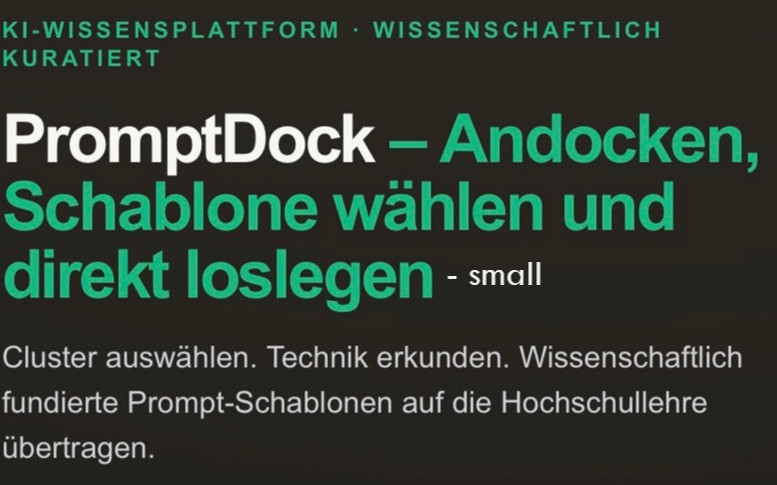 Small-PromptDock – Die kleine Dockingstation für deine Prompts